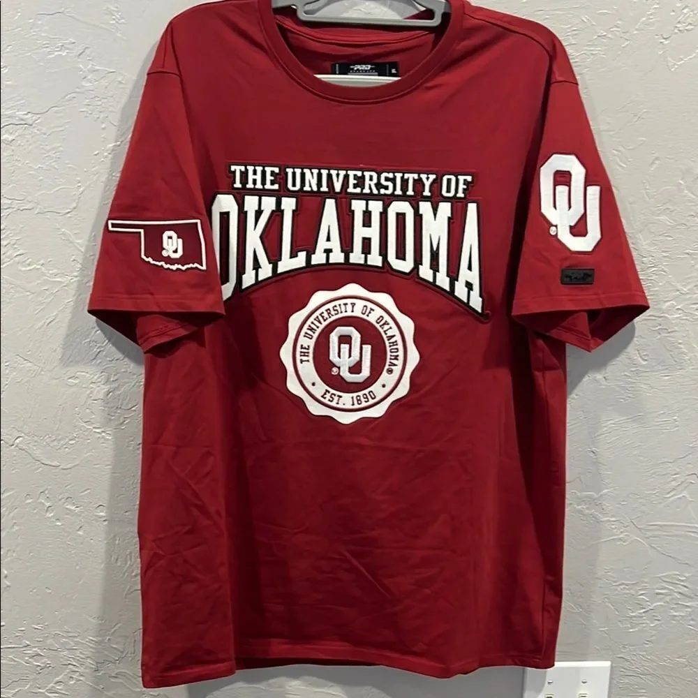 🔥🏈 University of Oklahoma SOONERS Embroidered Quality College Tee XL - PERFECT
